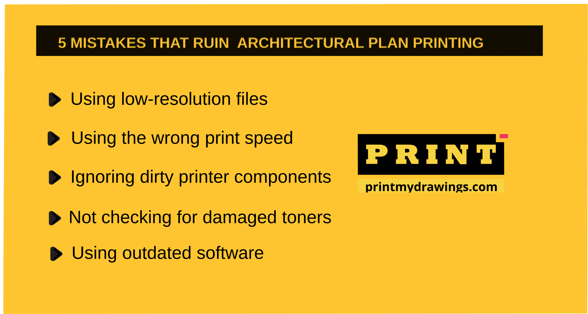 mistakes that ruin architectural plan printing